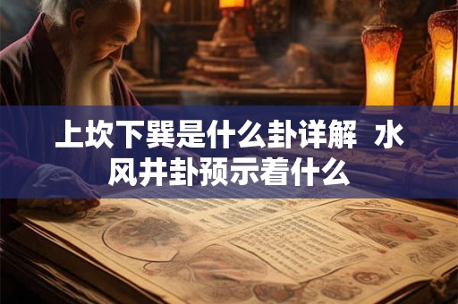 上坎下巽是什么卦详解 水风井卦预示着什么 上坎下巽是什么卦详解 水风井卦预示着什么