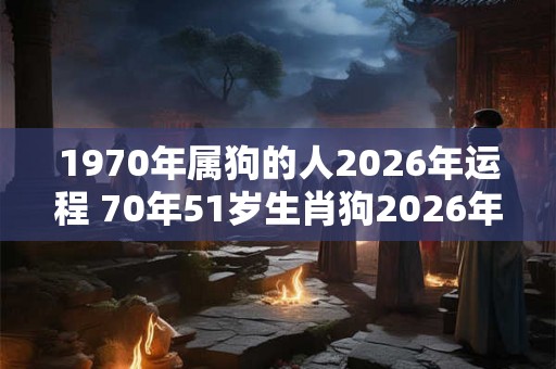 1970年属狗的人2026年运程 70年51岁生肖狗2026年运势 1970年属狗的人2026年运程 70年51岁生肖狗2026年运势