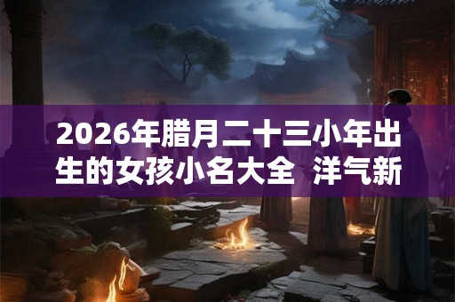 2026年腊月二十三小年出生的女孩小名大全  洋气新潮的乳名