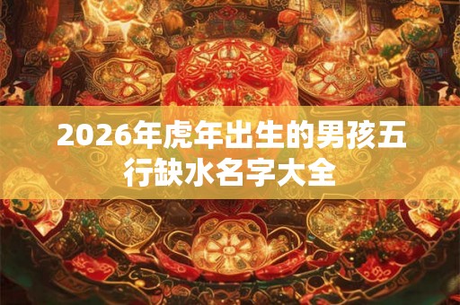 2026年虎年出生的男孩五行缺水名字大全
