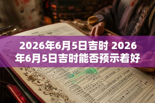 2026年6月5日吉时 2026年6月5日吉时能否预示着好运