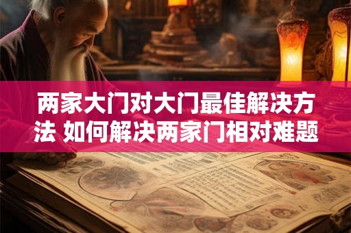 两家大门对大门最佳解决方法 如何解决两家门相对难题 两家大门对大门最佳解决方法 如何解决两家门相对难题