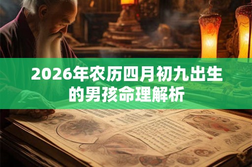 2026年农历四月初九出生的男孩命理解析