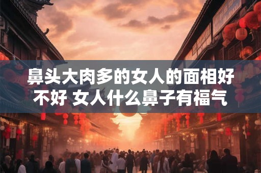鼻头大肉多的女人的面相好不好 女人什么鼻子有福气