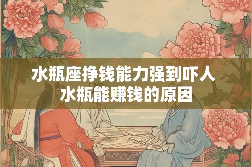 水瓶座挣钱能力强到吓人 水瓶能赚钱的原因