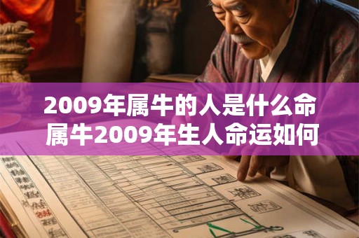 2009年属牛的人是什么命 属牛2009年生人命运如何