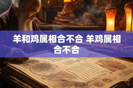 羊和鸡属相合不合 羊鸡属相合不合