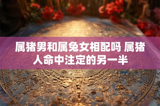 属猪男和属兔女相配吗 属猪人命中注定的另一半
