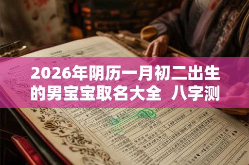 2026年阴历一月初二出生的男宝宝取名大全 八字测算 2026年阴历一月初二出生的男宝宝取名大全 八字测算