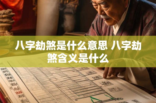 八字劫煞是什么意思 八字劫煞含义是什么 八字劫煞是什么意思 八字劫煞含义是什么