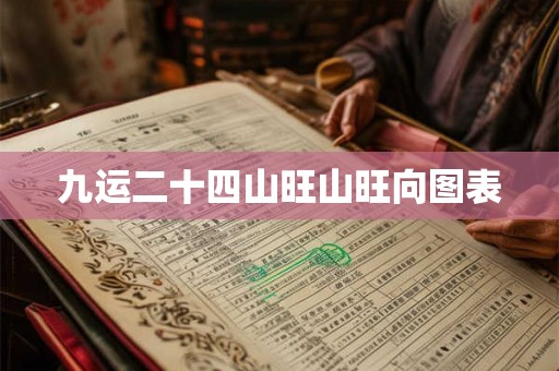 九运二十四山旺山旺向图表