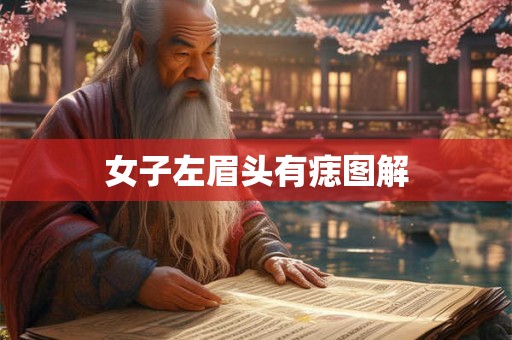 女子左眉头有痣图解
