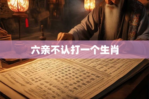 六亲不认打一个生肖
