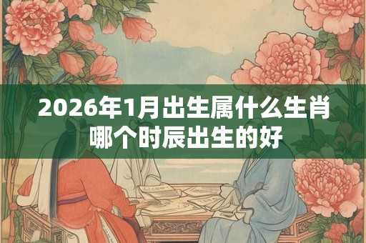 2026年1月出生属什么生肖 哪个时辰出生的好 2026年1月出生属什么生肖 哪个时辰出生的好