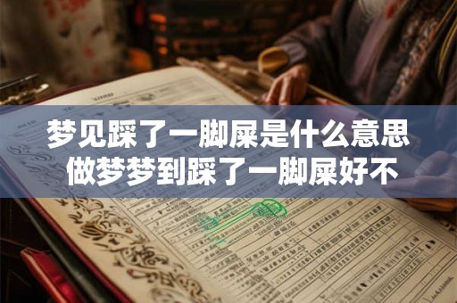 梦见踩了一脚屎是什么意思 做梦梦到踩了一脚屎好不好