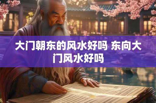 大门朝东的风水好吗 东向大门风水好吗