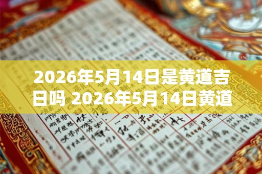 2026年5月14日是黄道吉日吗 2026年5月14日黄道吉日