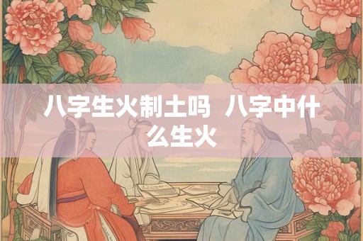 八字生火制土吗  八字中什么生火
