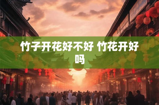 竹子开花好不好 竹花开好吗