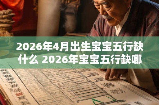2026年4月出生宝宝五行缺什么 2026年宝宝五行缺哪个