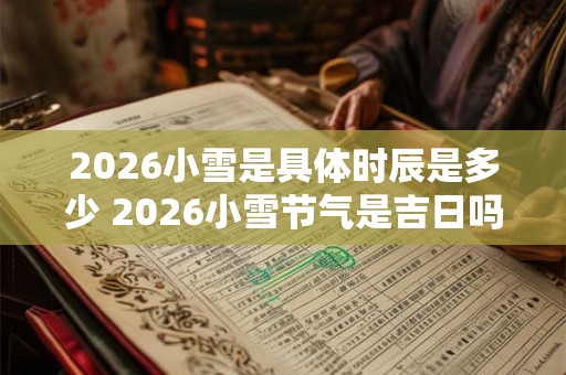 2026小雪是具体时辰是多少 2026小雪节气是吉日吗