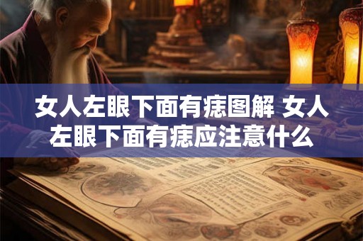 女人左眼下面有痣图解 女人左眼下面有痣应注意什么