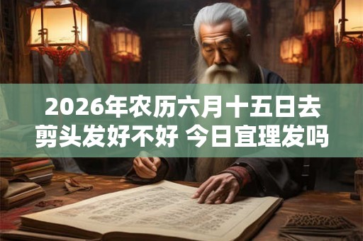2026年农历六月十五日去剪头发好不好 今日宜理发吗