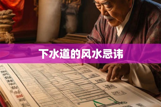 下水道的风水忌讳 下水道的风水忌讳