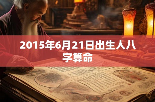 2015年6月21日出生人八字算命