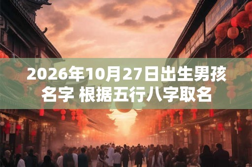 2026年10月27日出生男孩名字 根据五行八字取名 2026年10月27日出生男孩名字 根据五行八字取名