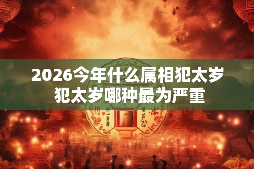 2026今年什么属相犯太岁 犯太岁哪种最为严重