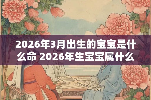 2026年3月出生的宝宝是什么命 2026年生宝宝属什么 2026年3月出生的宝宝是什么命 2026年生宝宝属什么