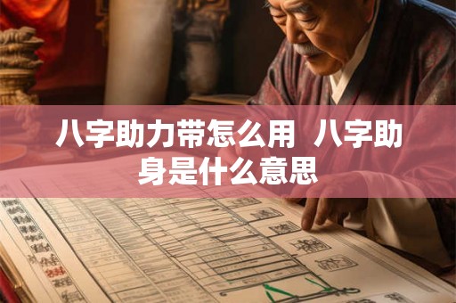 八字助力带怎么用  八字助身是什么意思