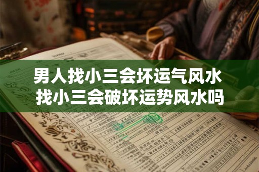 男人找小三会坏运气风水 找小三会破坏运势风水吗 男人找小三会坏运气风水 找小三会破坏运势风水吗