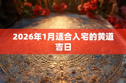 2026年1月适合入宅的黄道吉日