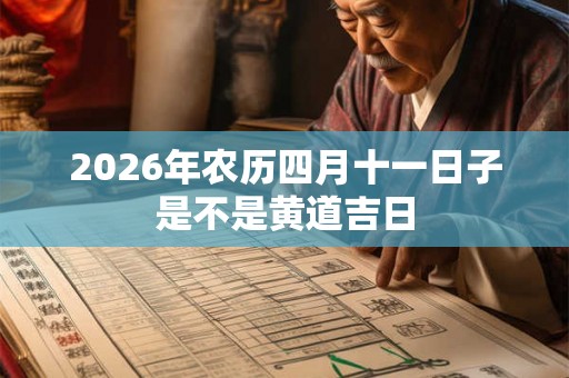 2026年农历四月十一日子是不是黄道吉日