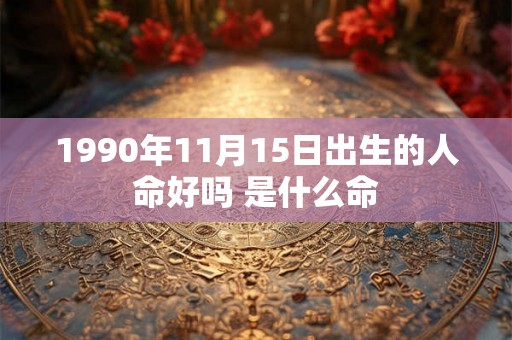 1990年11月15日出生的人命好吗 是什么命