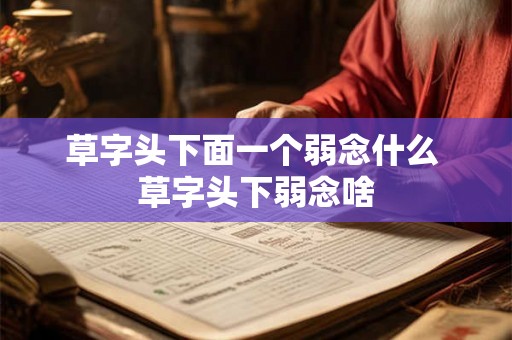 草字头下面一个弱念什么 草字头下弱念啥