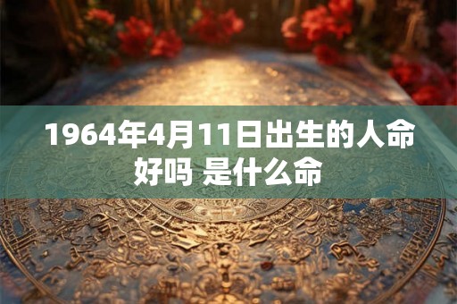 1964年4月11日出生的人命好吗 是什么命