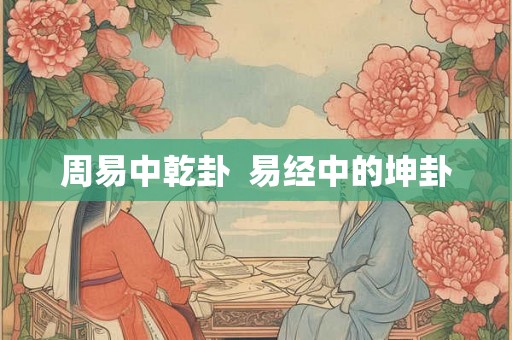 周易中乾卦  易经中的坤卦