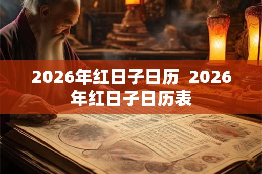 2026年红日子日历  2026年红日子日历表