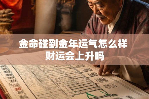金命碰到金年运气怎么样 财运会上升吗