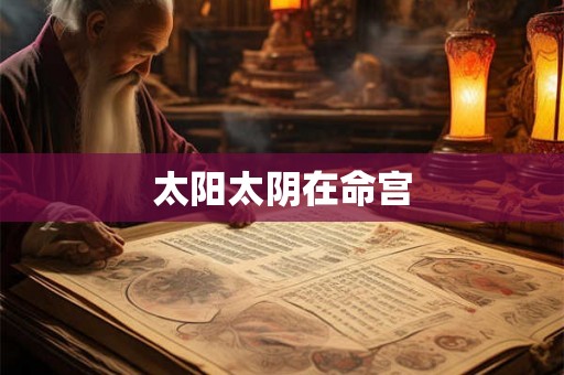 太阳太阴在命宫