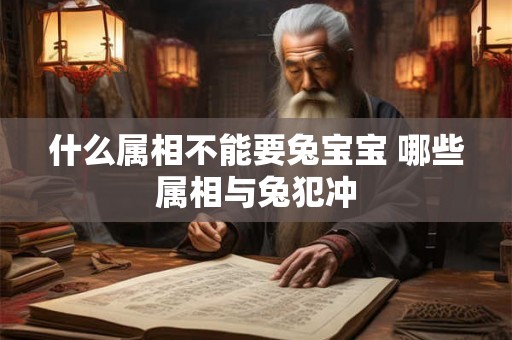 什么属相不能要兔宝宝 哪些属相与兔犯冲