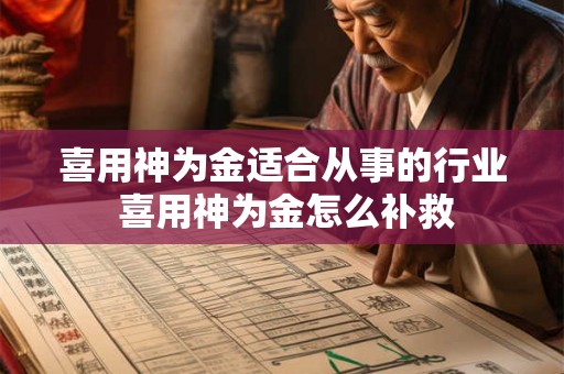 喜用神为金适合从事的行业 喜用神为金怎么补救