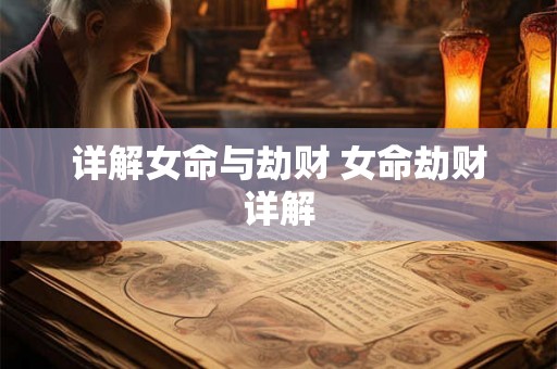 详解女命与劫财 女命劫财详解
