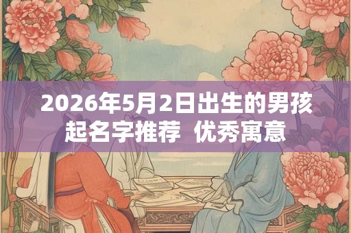2026年5月2日出生的男孩起名字推荐  优秀寓意