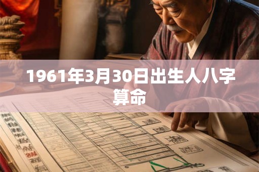 1961年3月30日出生人八字算命