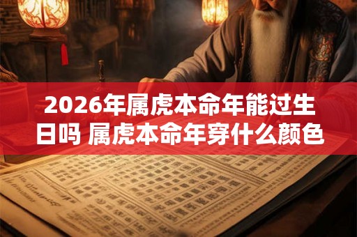 2026年属虎本命年能过生日吗 属虎本命年穿什么颜色