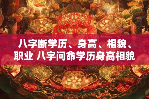 八字断学历、身高、相貌、职业 八字问命学历身高相貌职业 八字断学历、身高、相貌、职业 八字问命学历身高相貌职业